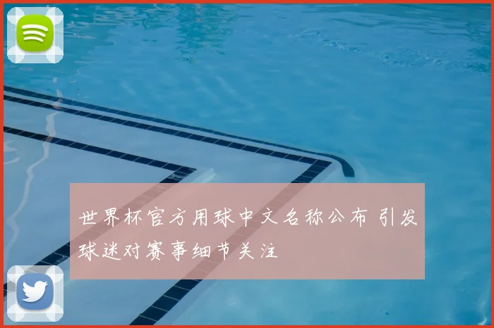 世界杯官方用球中文名称公布 引发球迷对赛事细节关注